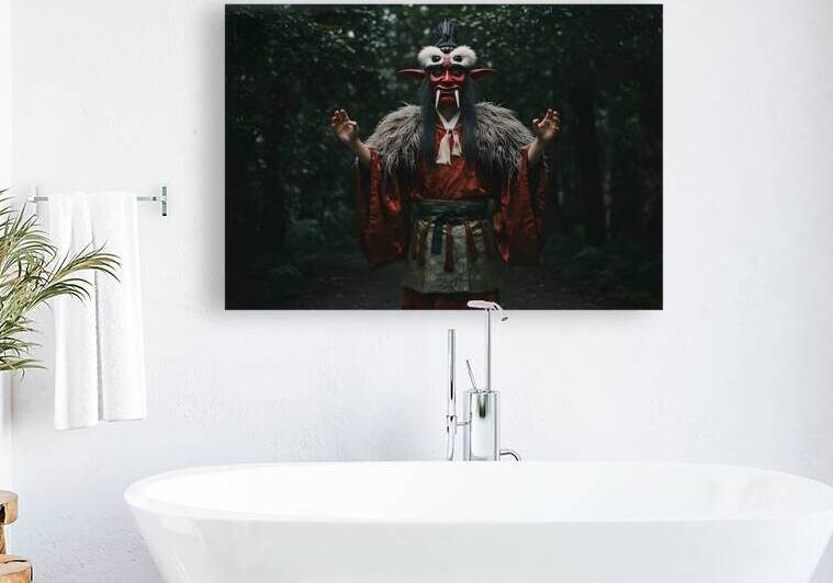 Mask of the Mountain Where Myth and Nature Conver by JoArt