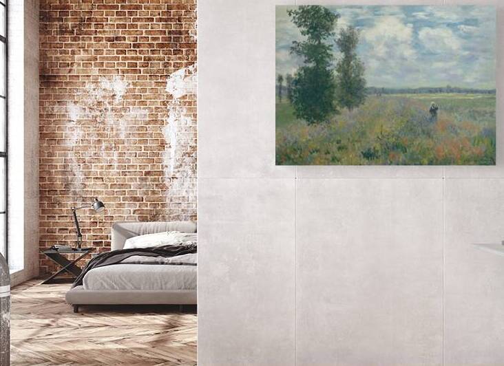 Poppy Fields near Argenteuil [1875] by Claude Monet [1840–1926] by MyCozyFineArt