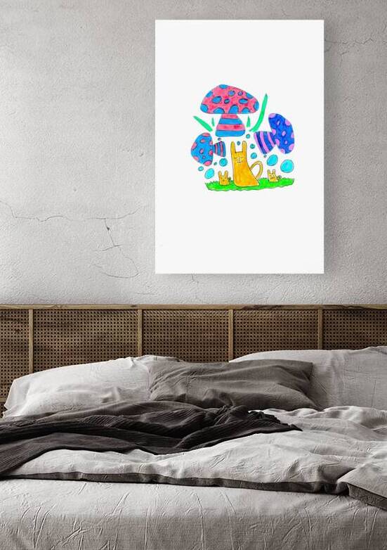 Abstract Whimsical Mushroom Dreams  by Catriona Roberts Nature Photography and Designs