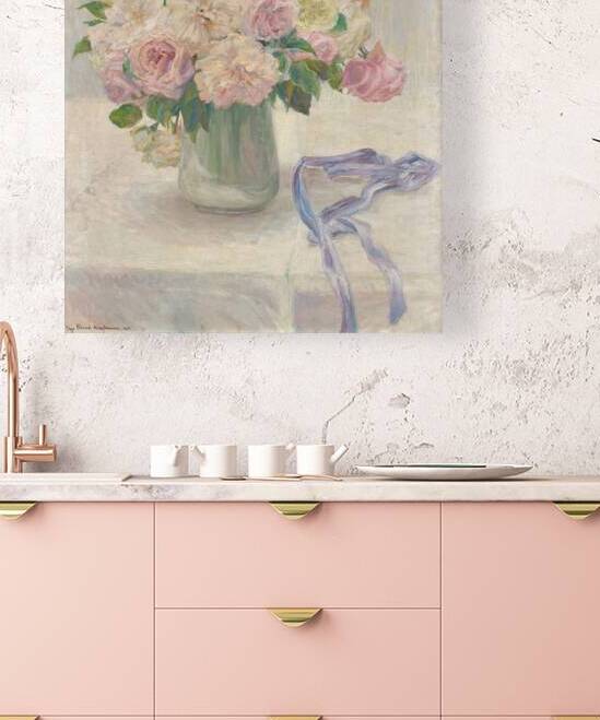 Blasse Rosen [1910] by Marie Olga Brand–Krieghammer [1871–1930] by MyCozyFineArt