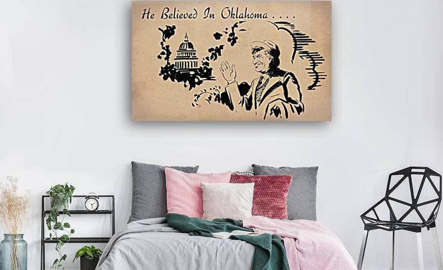 1940s Will Rogers Oklahoma Art by Row One Brand
