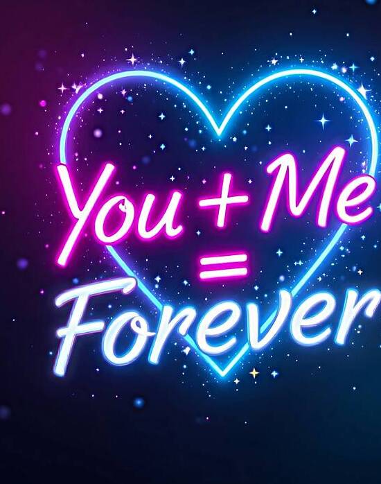 Valentines Neon Love Wall Art by Chic Art