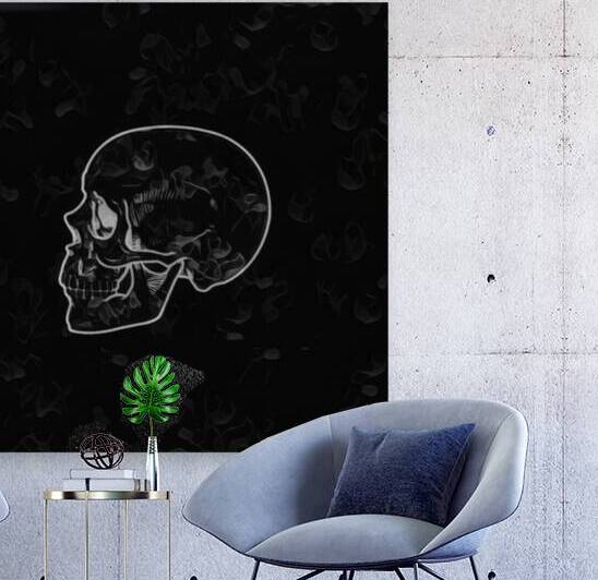 Black & white Skull by Millie R Lissow