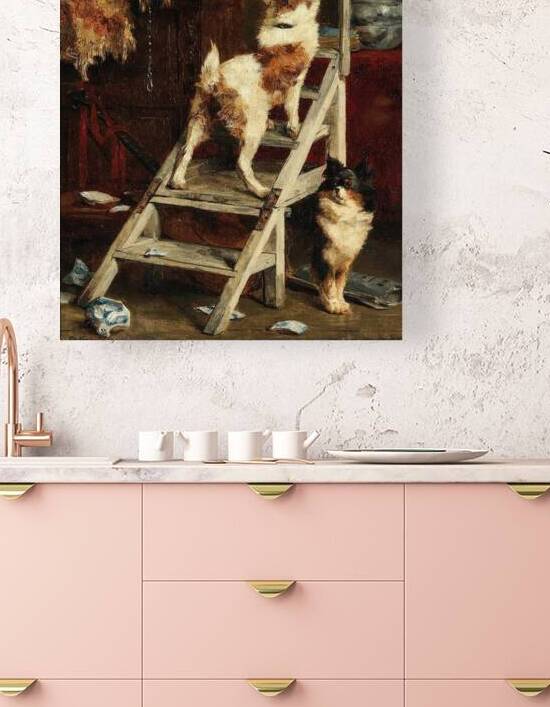 Avance donc poltron! [Come On. You Coward!] by Charles Van Den Eycken [1859–1923] by MyCozyFineArt