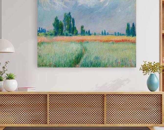 Champ De Blé [1881] by Claude Monet [1840–1926] by MyCozyFineArt