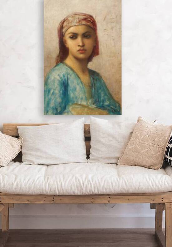 Portrait Of An Oriental Woman by Charles Landelle [1821–1908] by MyCozyFineArt