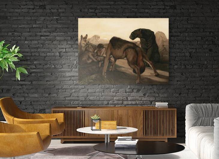 Council Rock [1903] by Charles Maurice Detmold [1883–1908] by MyCozyFineArt