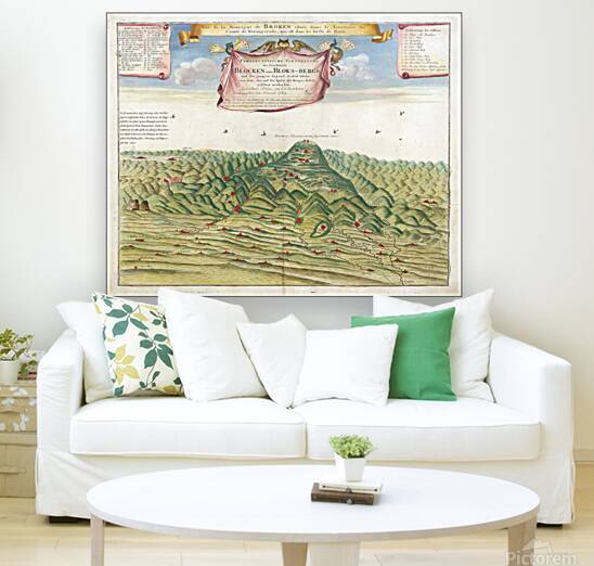 1749 View of the Legendary Home of Witches and Devils by Abraham Ortelius – Allegorical Map Inspired by European Folklore and Renaissance Mythology Depicting Supernatural Geography and Symbolic Imagery from Ortelius’ Works by History In Your Home