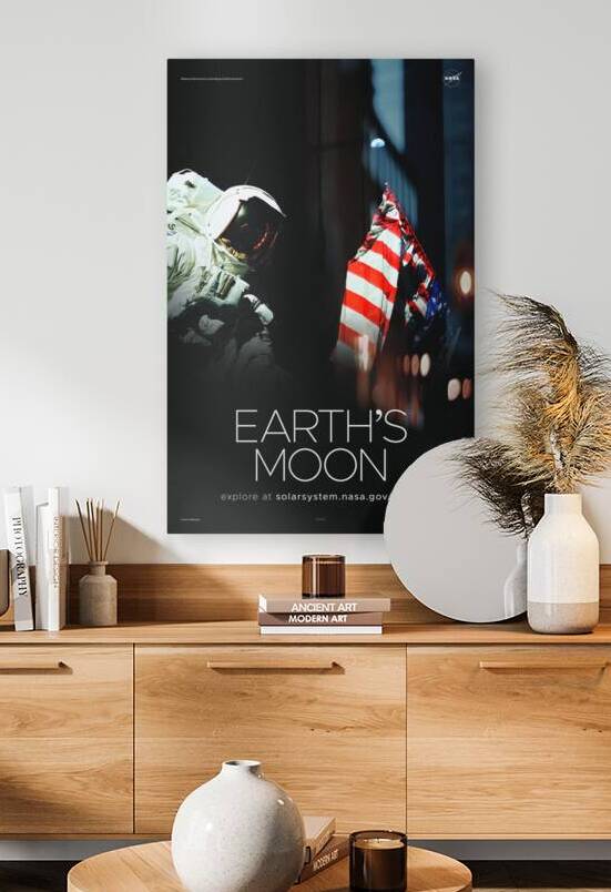 NASA Explore Posters - Moon H by AA Images