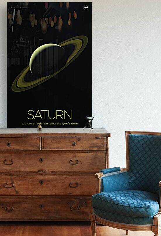 NASA Explore Posters - Saturn A by AA Images