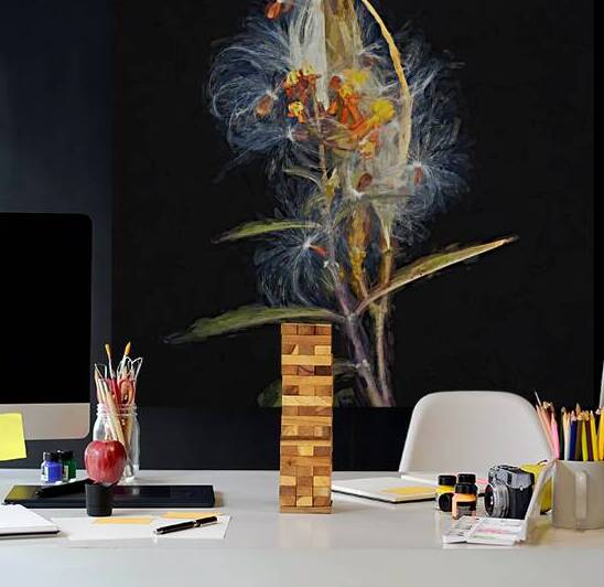 Milkweed Flowers Seed Pods X103 by Rich Franco