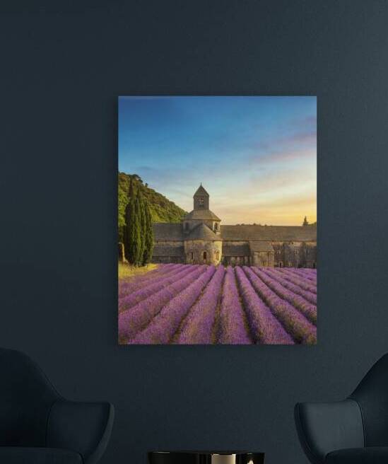 Senanque Abbey and lavender at sunset by Stefano Orazzini