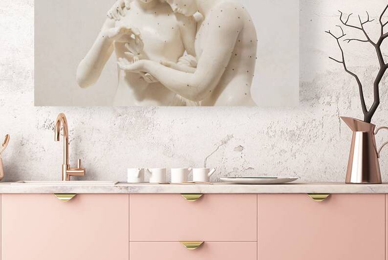 Cupid and Psyche statue by sculptor Antonio Canova 1800. Sensua by Paolo Modena