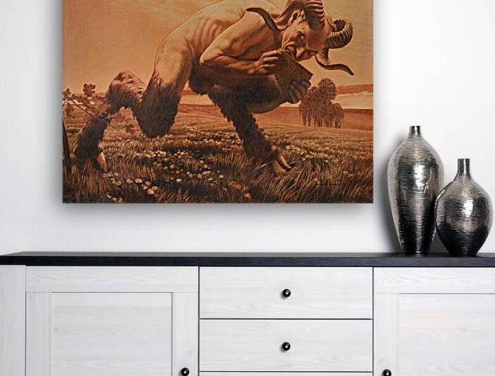 L’heure Du Faune [1920] by Carlos Schwabe [1866–1927] by MyCozyFineArt