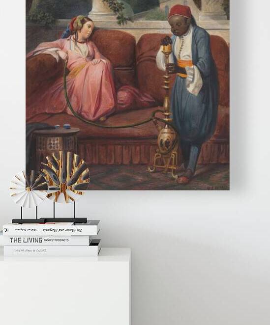 Oriental Woman With A Waterpipe [probably 1845] by Master VCD by MyCozyFineArt