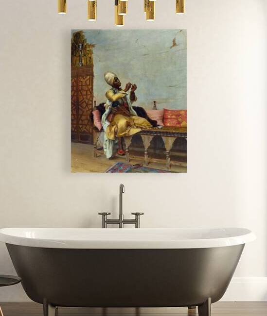 Stringing Pearls [1882] by Theodoros Ralli [1852–1909] by MyCozyFineArt