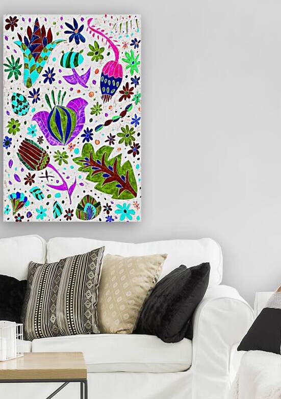 Abstract Vibrant Whimsical Flowers by Catriona Roberts Nature Photography and Designs