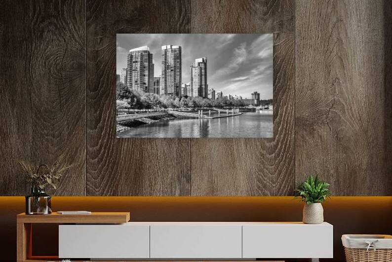 Vancouver Seawall Water Walk | Monochrome by Melanie Viola