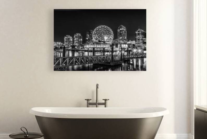 Impressive nightscape from Vancouver | Monochrome by Melanie Viola