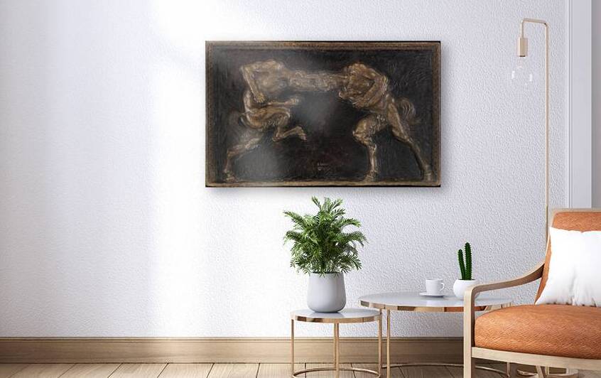 Kämpfende Faune [Ca. 1903] by Franz von Stuck [1863–1928] by MyCozyFineArt