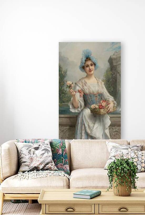 The flower seller by Léon François Comerre [1850–1916] by MyCozyFineArt