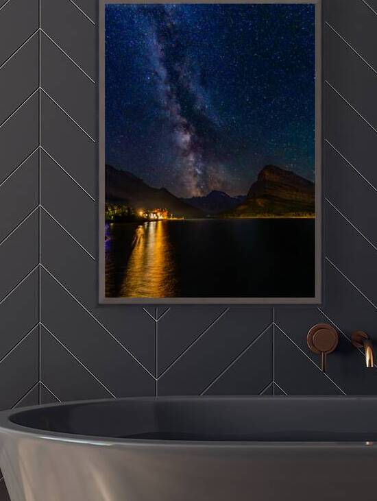 Swift Current Lake Milky Way by Geoffrey Prior