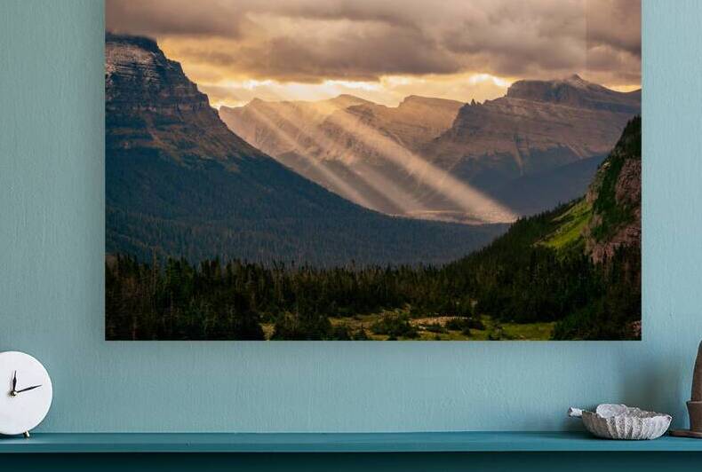Logan Pass Sunbeams by Geoffrey Prior