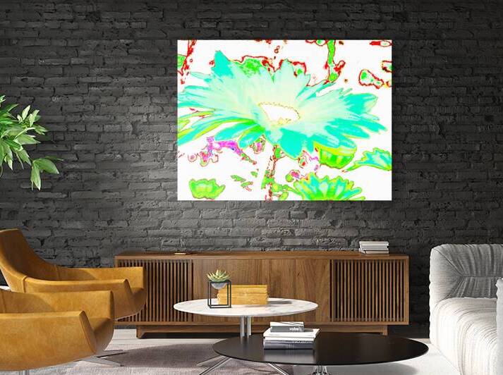 Abstract Colourful Psychedelic Daises by Catriona Roberts Nature Photography and Designs