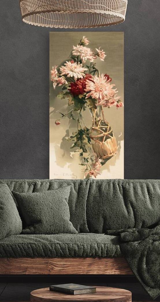 Chrysanthemums No. 4 [ca. 1861–1897] by Annie Nowell [1842–1935] by MyCozyFineArt