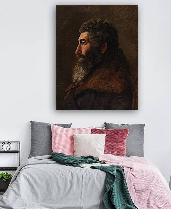 Portrait Of A Jewish Man [1873] by Gunnar Berndtson [1854–1895] by MyCozyFineArt