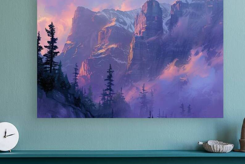 Alpine Glow Upon Peaks J9H3N2 48 by Abstract Rebellion