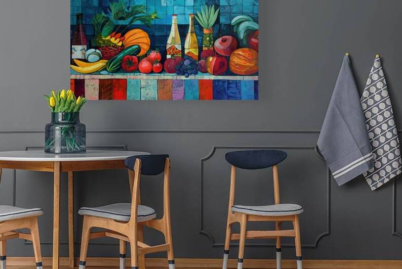 Abundant Harvest Still Life Z92HKJ 60 by Abstract Rebellion