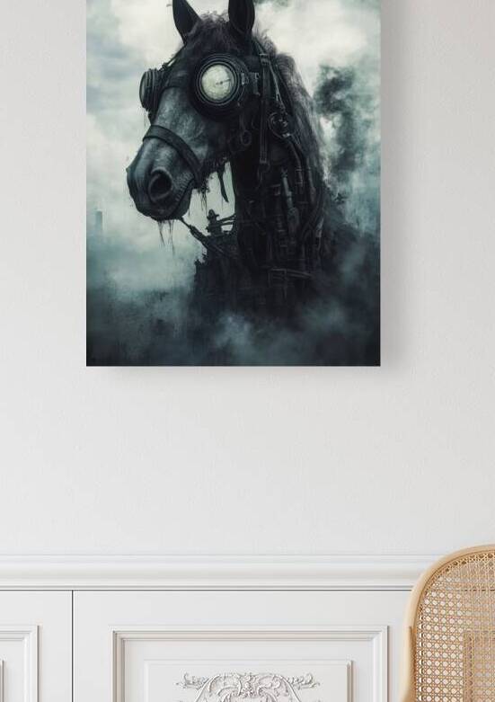 Steampunk Horse - The Iron Steed of the Wasteland by Matthias Hauser