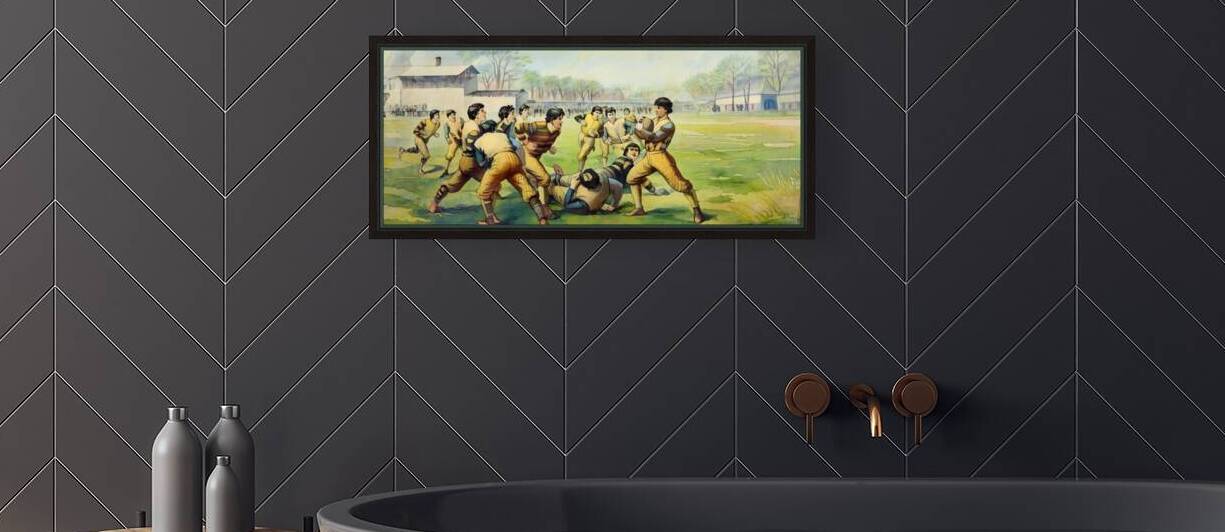 1891 Football Art Remix by Row One Brand