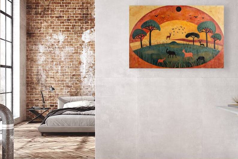 African Sunset Symphony 8294H 47 by Abstract Rebellion