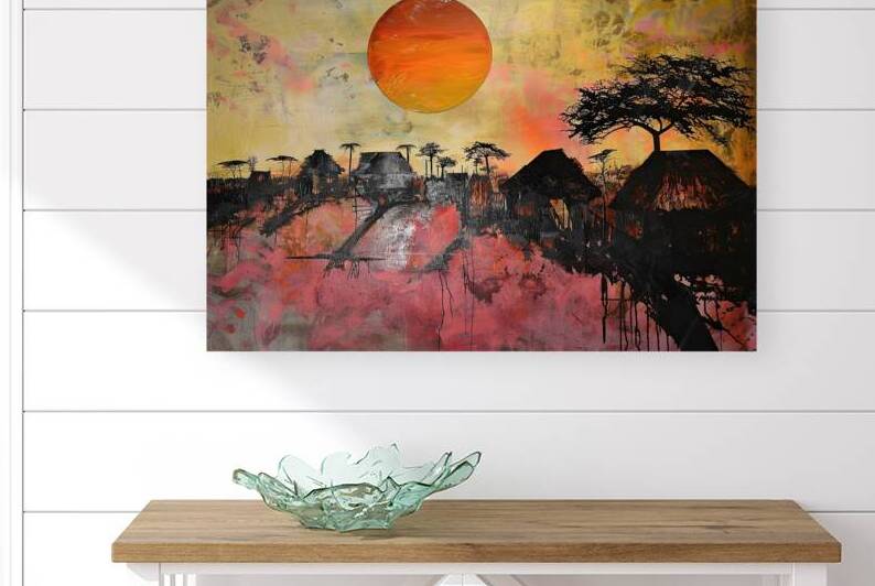 African Sunset Village H2N9P2 57 by Abstract Rebellion