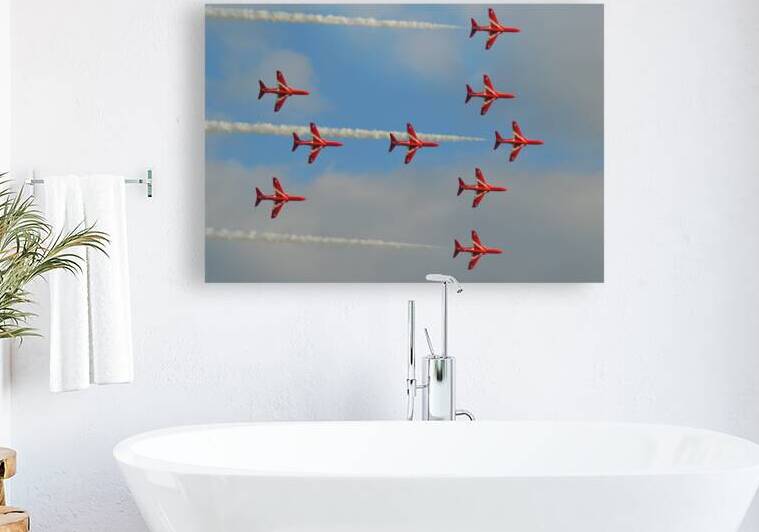 RAF Red Arrows Duxford by Ross Sharp