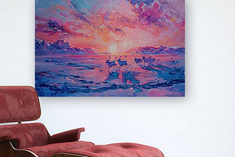 Arctic Sunset Run 2PH9N3 64 by Abstract Rebellion