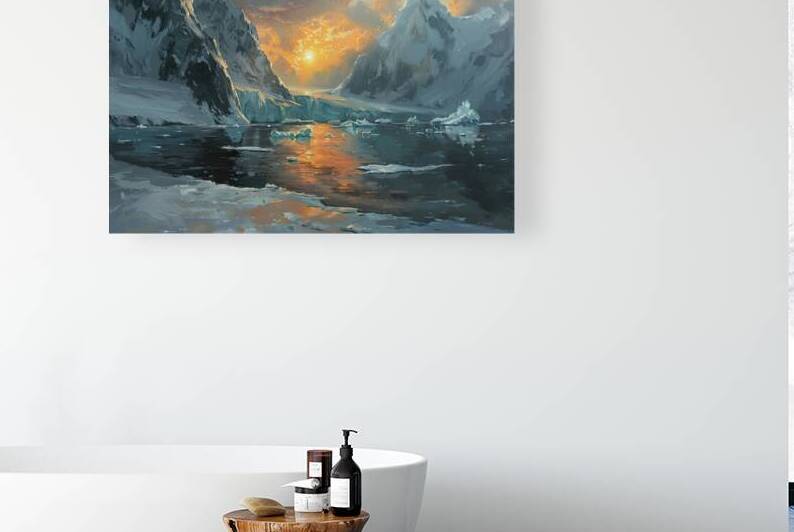 Arctic Sunset Glow H2N9P4 55 by Abstract Rebellion