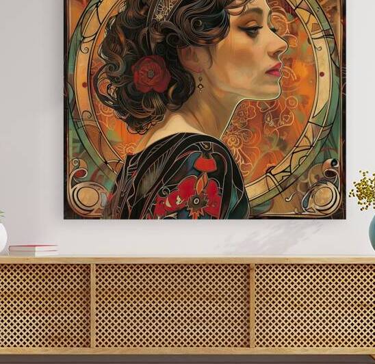 Art Nouveau Muse 7294HB 50 by Abstract Rebellion