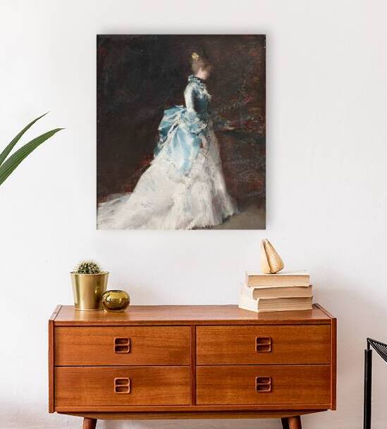 Flower arranging in an interior by Albert von Keller [1844–1920] by MyCozyFineArt