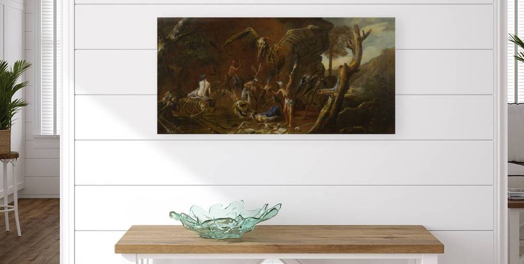 WITCHCRAFT SCENE by Follower of Salvator Rosa [1615–1673] by MyCozyFineArt