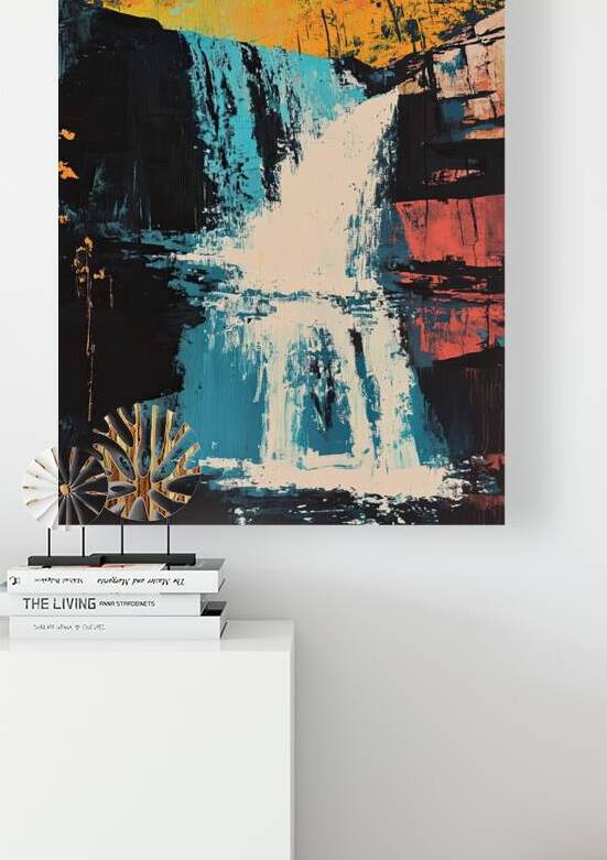 Autumn Cascade Flow H2N9P4 55 by Abstract Rebellion