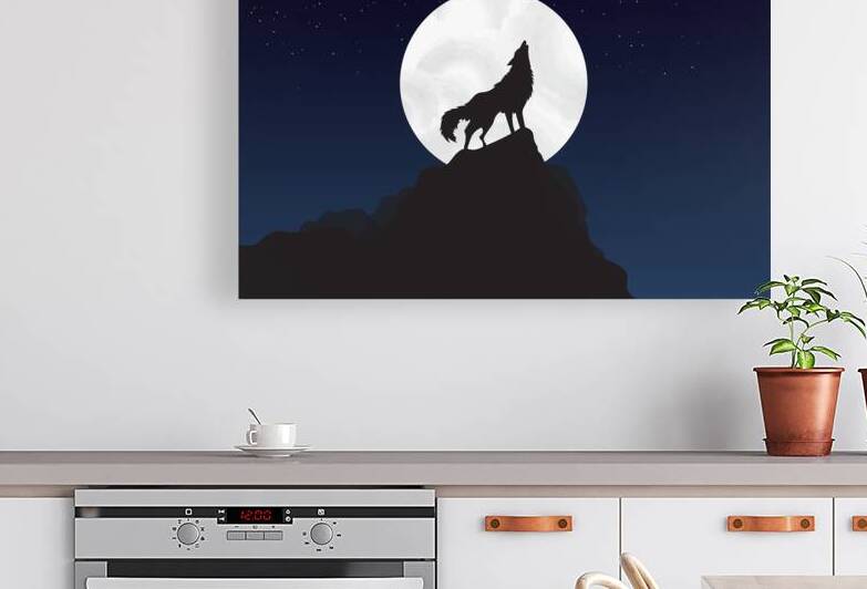 Wolf Moon Nature royalty by Blakof