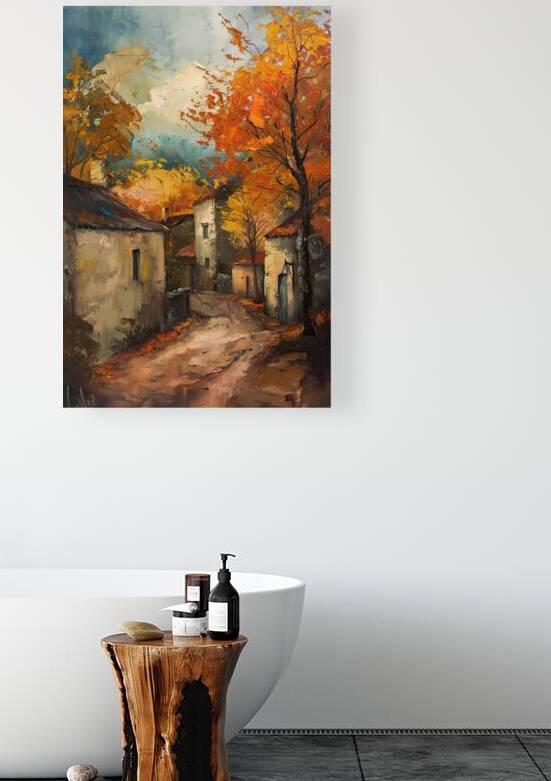 Autumn Village Lane 92HJ5C 50 by Abstract Rebellion