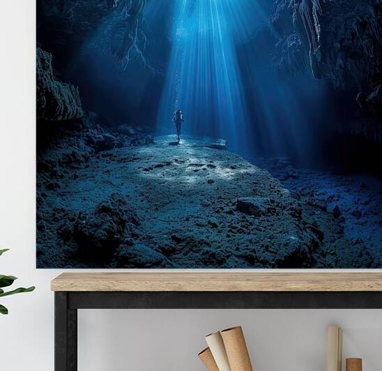 Azure Abyss Descent H9P4N2 69 by Abstract Rebellion