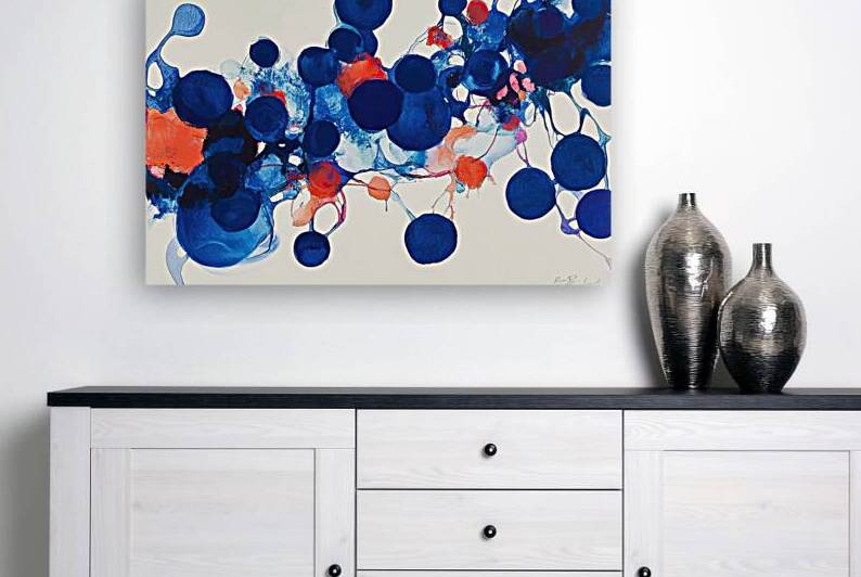 Azure Bloom Cascade H2N9P2 58 by Abstract Rebellion