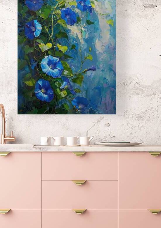Azure Bloom Cascade Y392N5 53 by Abstract Rebellion