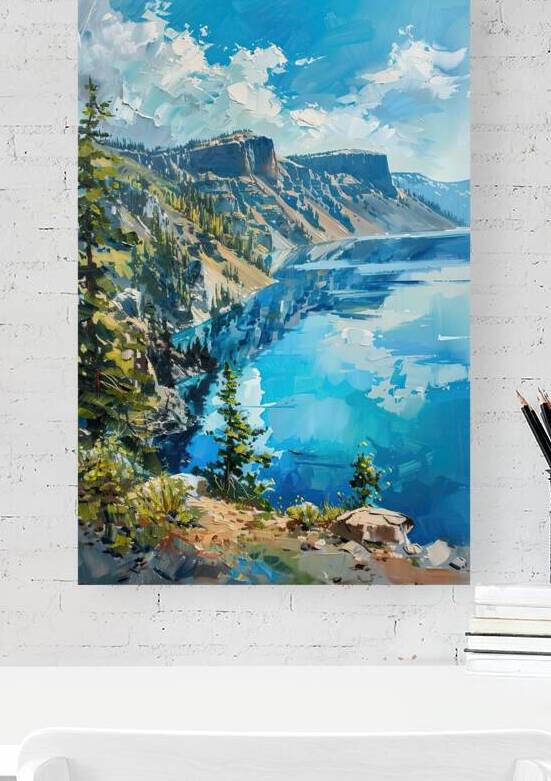 Azure Depths Crater Lake 78HNP 53 by Abstract Rebellion