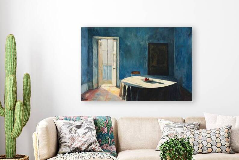 Azure Dining Room K8H9P2 55 by Abstract Rebellion